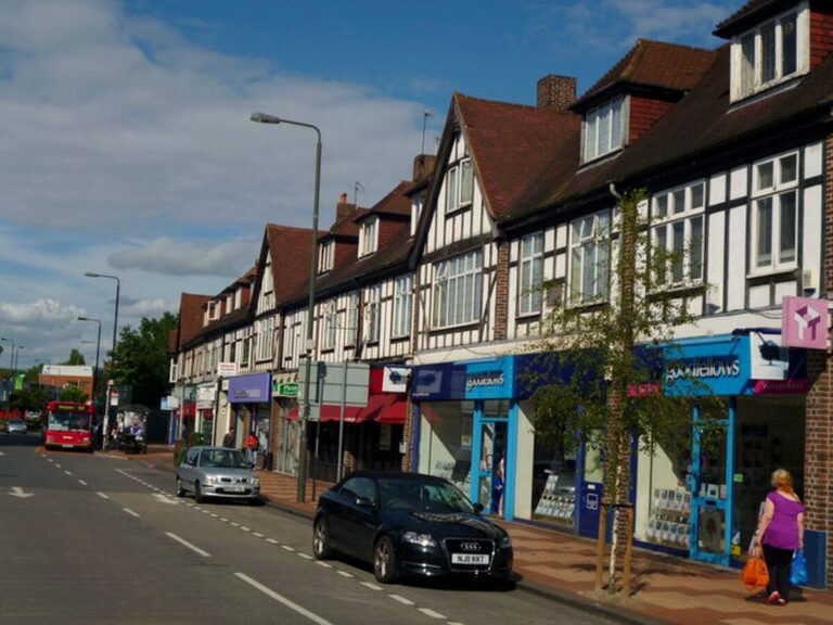 Parade of shops on London Road, Morden local centre
